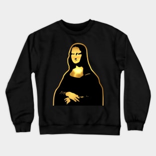 Mona Lisa Gold Crewneck Sweatshirt